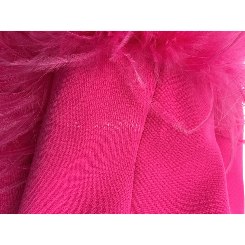 Tuckernuck Feather Trimmed Fuchsia Mary Dress Size XXS - Picture 5 of 5